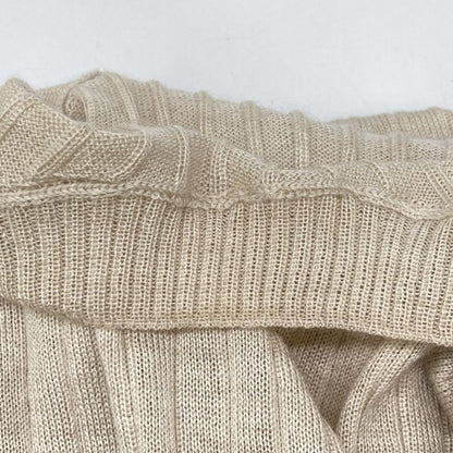 Christian DIOR 844s81am115 Beige Cashmere Silk BEE Embroidered Crewneck Knit 34