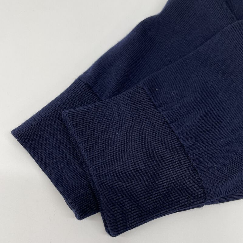 DIOR 863m631zt904 Navy Zip Design Crewneck Pullover Knit M