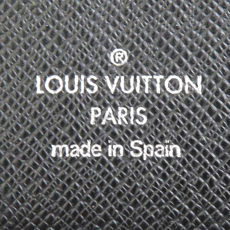 Louis Vuitton Round Zipper Long Wallet Organizer Damier Graphite Christopher