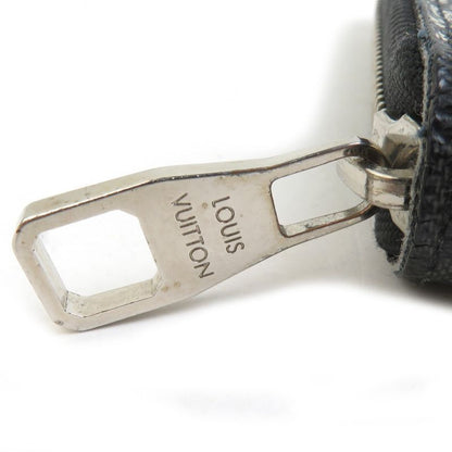 Louis Vuitton Round Zipper Long Wallet Organizer Damier Graphite Christopher