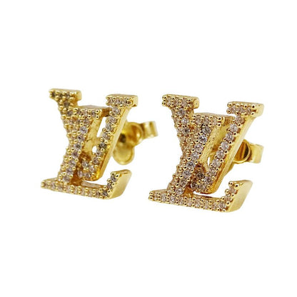 Louis Vuitton Earrings Women's Branded Rhinestone Earrings/lv Iconic Strass