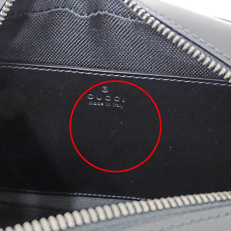 Gucci Bag Women's Brand Shoulder Bag GG Marmont Leather Black 447632 Black