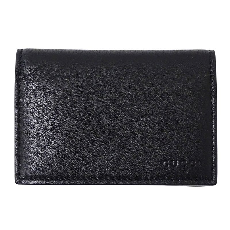 Gucci Card Case Men's Brand Business Card Holder GG Emblem GG Fabric Card Case