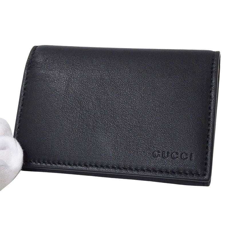 Gucci Card Case Men's Brand Business Card Holder GG Emblem GG Fabric Card Case