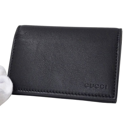 Gucci Card Case Men's Brand Business Card Holder GG Emblem GG Fabric Card Case