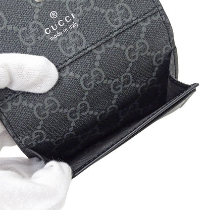 Gucci Card Case Men's Brand Business Card Holder GG Emblem GG Fabric Card Case