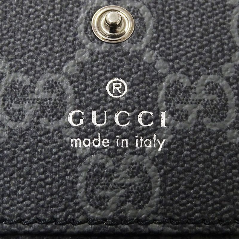 Gucci Card Case Men's Brand Business Card Holder GG Emblem GG Fabric Card Case