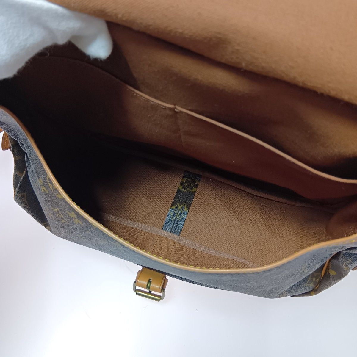 Louis Vuitton Monogram Saumur 35 Shoulder Bag M42254 Brown