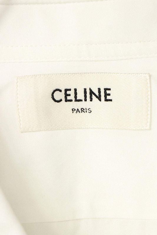Celine 25AW 2c983100x Anagram Embroidered Long Sleeve Shirt Men 39