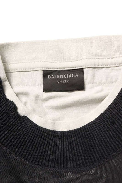 Balenciaga 25AW 831101 T3401 Layered Border Sweatshirt Knit Men's M