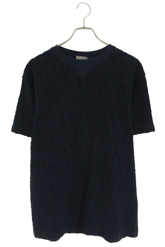 Dior 113j692a0614 Oblique All Over Pile T-shirt Men's XS