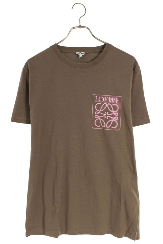 Loewe H526y22x25 Logo Embroidered Faux Pocket T-shirt Men M