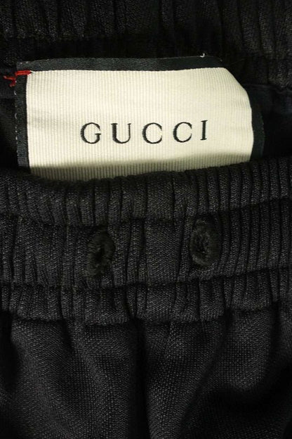 Gucci 598858 Xjbz8 Side Logo Wool Track Long Pants Men's XS