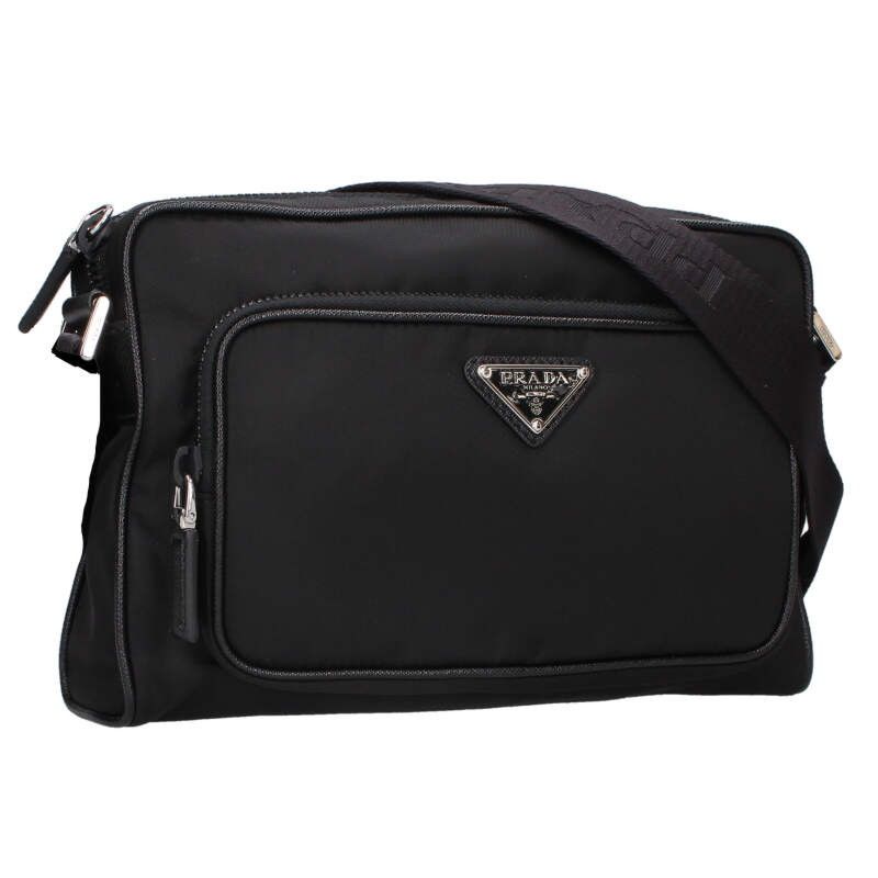 Prada 2vh190 Small Re-nylon Saffiano Leather Shoulder Bag Men's