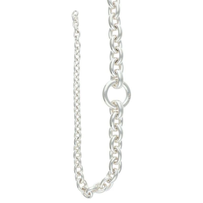 Hermes Crescendo Cles Crescendo Silver Necklace Men Long