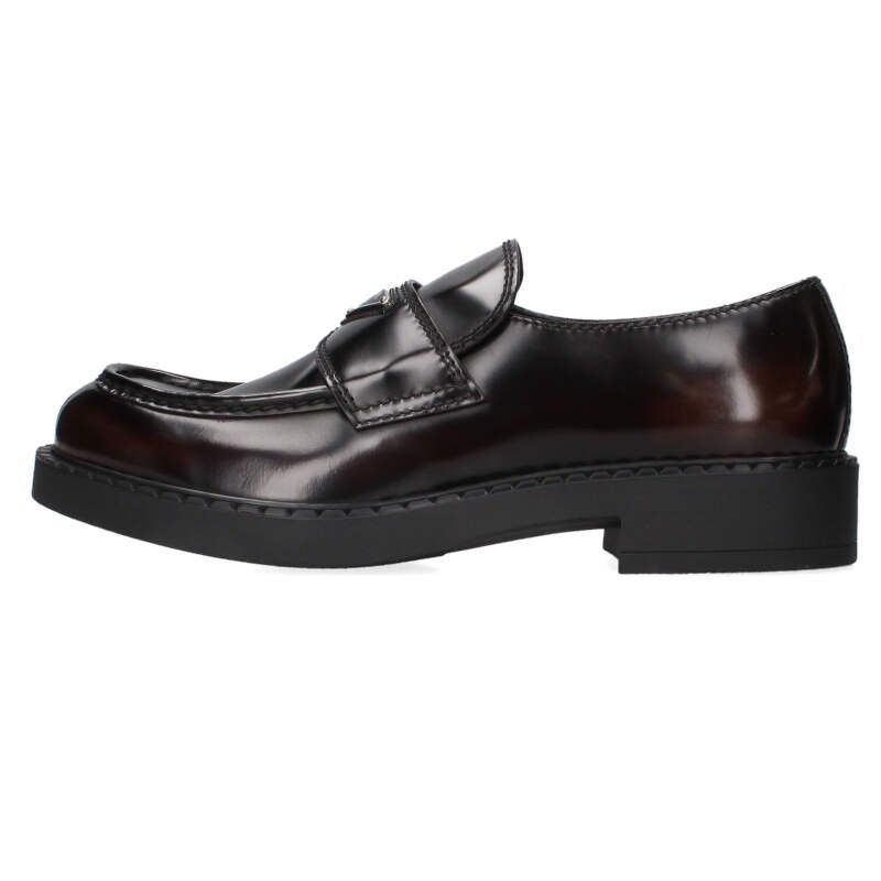 Prada 2de127 Chocolate Brushed Leather Loafer Men's 11