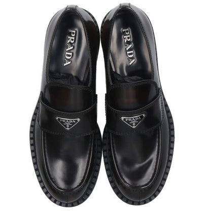 Prada 2de127 Chocolate Brushed Leather Loafer Men's 11