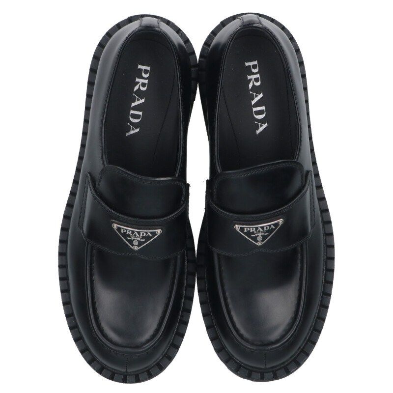 Prada 2de151 Leather Loafer Men's 7