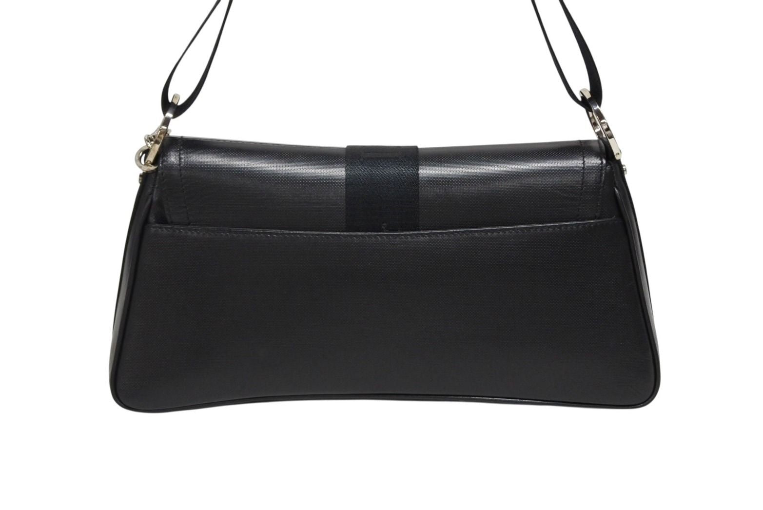 Dior Galliano Era Hardcore Shoulder Bag Rhinestone Leather Black — view 3