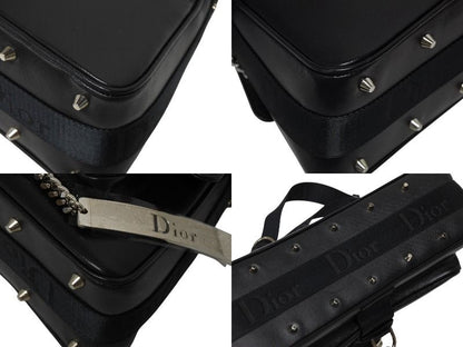 Dior Galliano Era Hardcore Shoulder Bag Rhinestone Leather Black — view 7