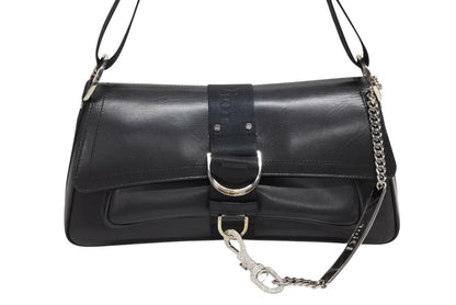 Dior Galliano Era Hardcore Shoulder Bag Rhinestone Leather Black — view 2