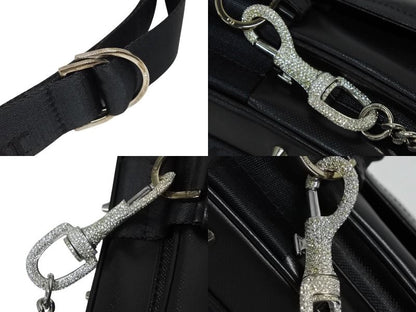 Dior Galliano Era Hardcore Shoulder Bag Rhinestone Leather Black — view 5