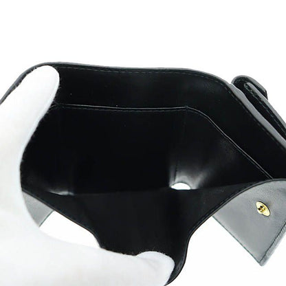 Prada Vittero Move Triangle Logo Compact Wallet Trifold Wallet 1mh021 Black