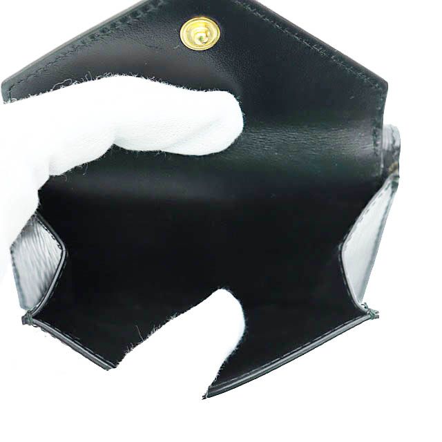 Prada Vittero Move Triangle Logo Compact Wallet Trifold Wallet 1mh021 Black