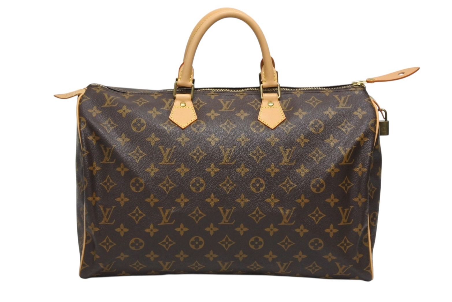 Louis Vuitton Speedy 40 Handbag Monogram Coating Brown
