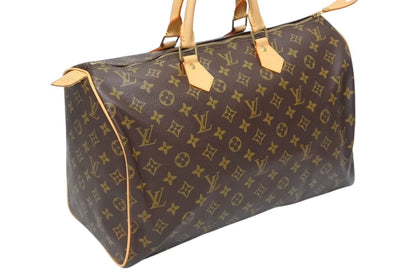 Louis Vuitton Speedy 40 Handbag Monogram Coating Brown — view 4