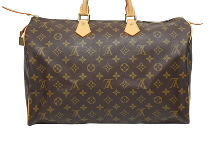 Louis Vuitton Speedy 40 Handbag Monogram Coating Brown — view 3