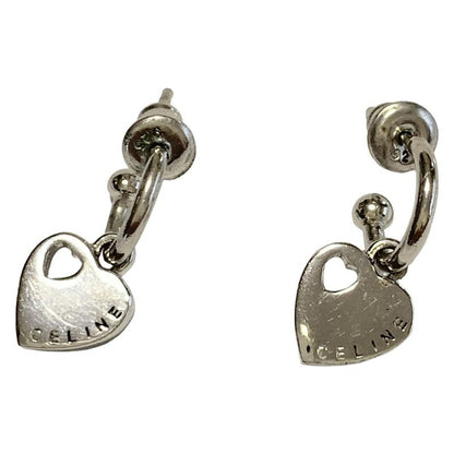 Celine Earrings - Silver Heart