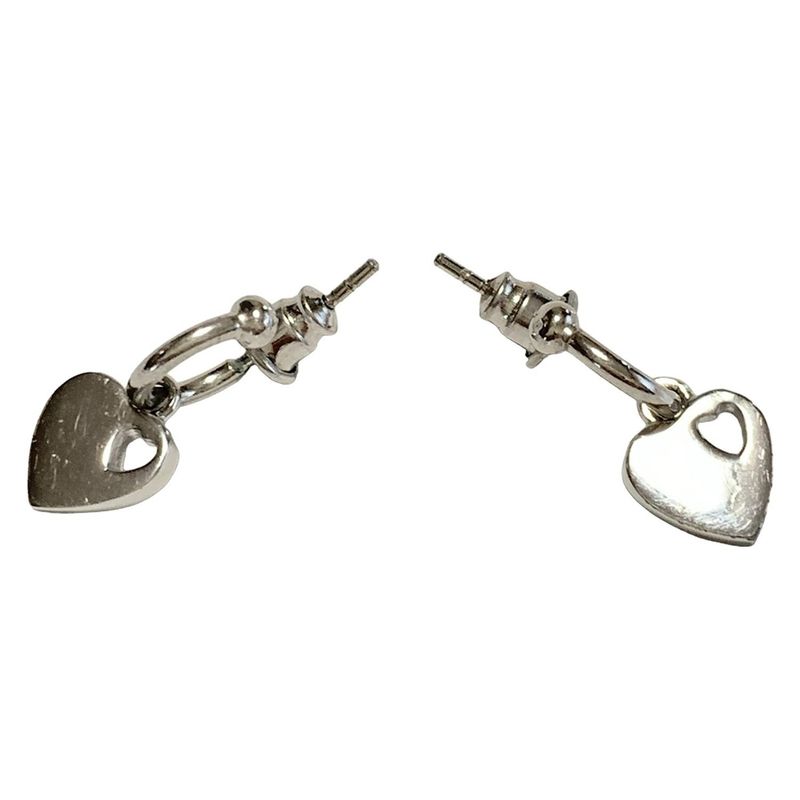 Celine Earrings - Silver Heart