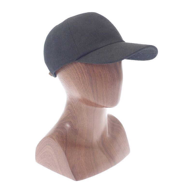 Louis Vuitton Monogram Essential M76585 Baseball Cap Cotton Leather Black Men's