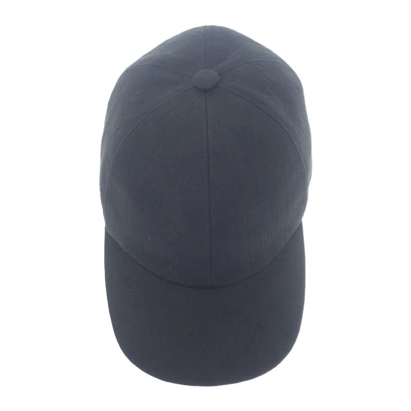 Louis Vuitton Monogram Essential M76585 Baseball Cap Cotton Leather Black Men's