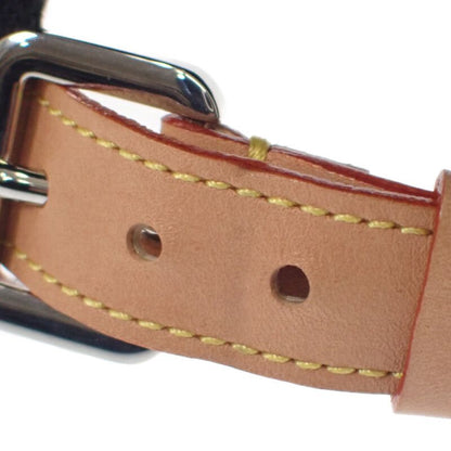 Louis Vuitton Monogram Essential M76585 Baseball Cap Cotton Leather Black Men's