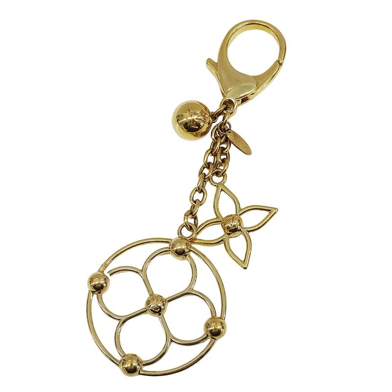 Louis Vuitton Charm Women's Branded Metal Bag Charm Bloomy Gold M67931 Key