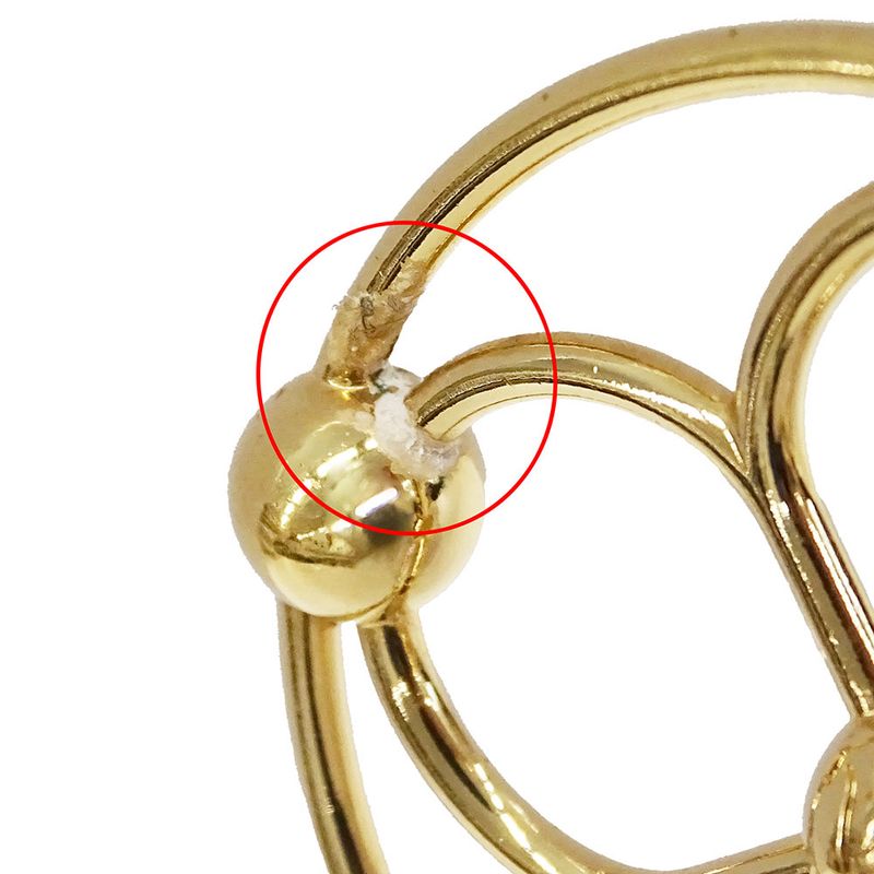 Louis Vuitton Charm Women's Branded Metal Bag Charm Bloomy Gold M67931 Key