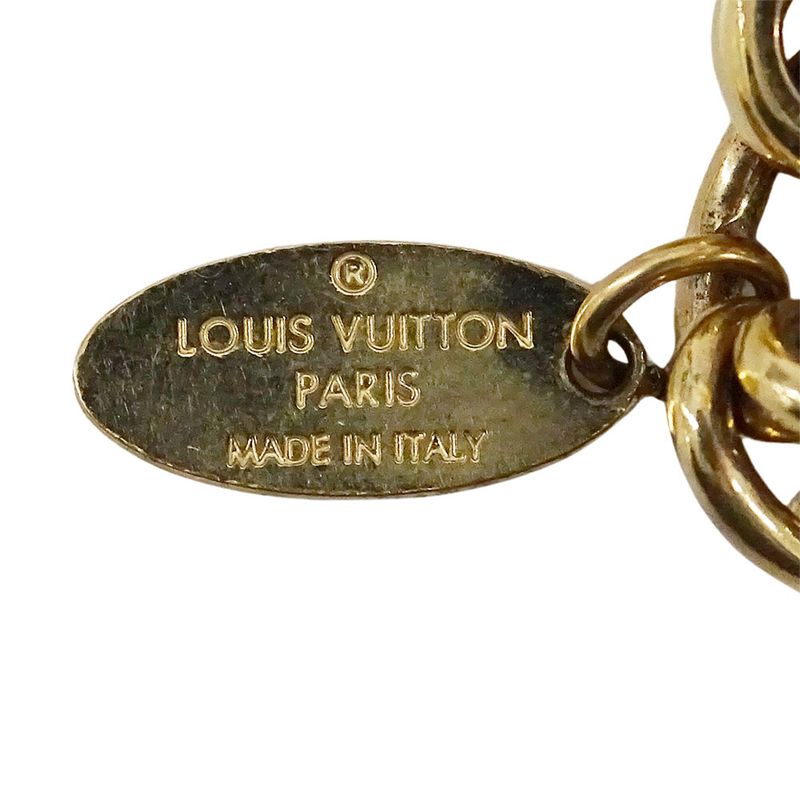 Louis Vuitton Charm Women's Branded Metal Bag Charm Bloomy Gold M67931 Key
