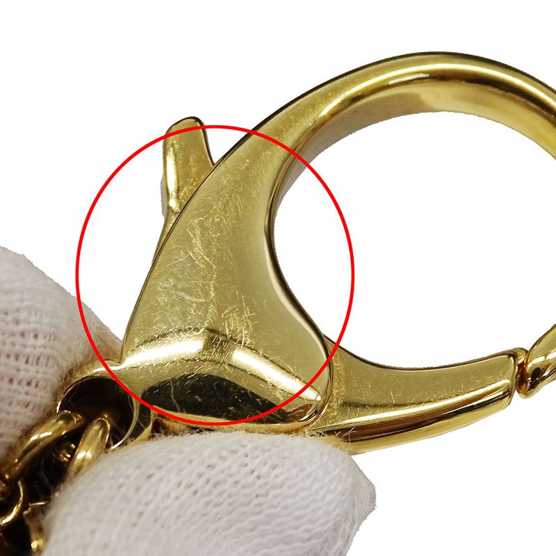 Louis Vuitton Charm Women's Branded Metal Bag Charm Bloomy Gold M67931 Key