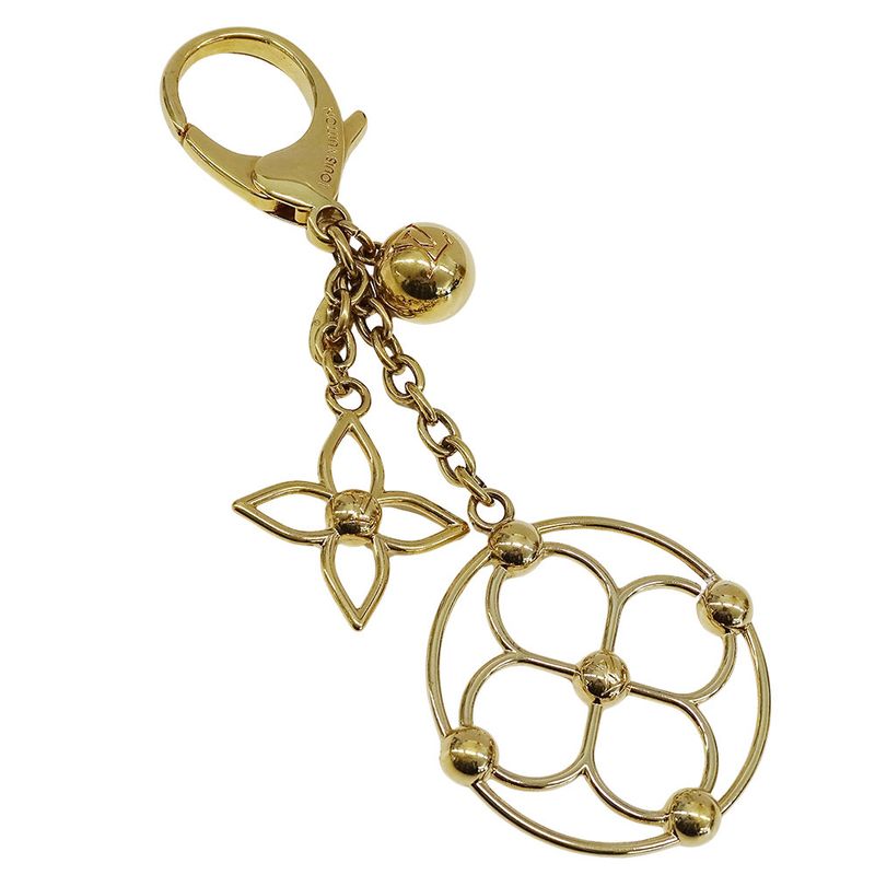 Louis Vuitton Charm Women's Branded Metal Bag Charm Bloomy Gold M67931 Key