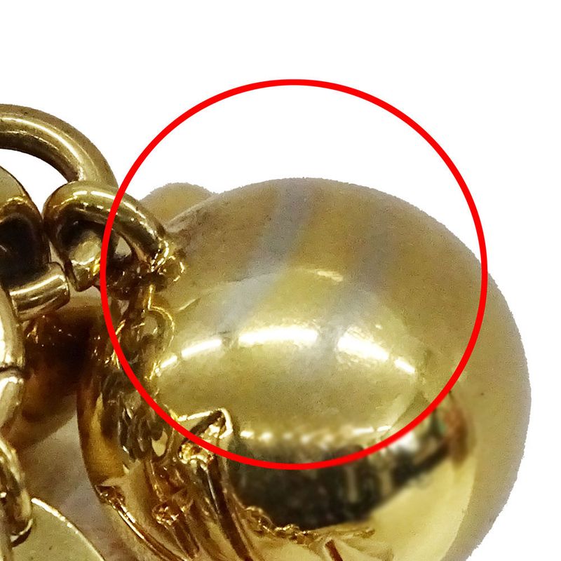 Louis Vuitton Charm Women's Branded Metal Bag Charm Bloomy Gold M67931 Key