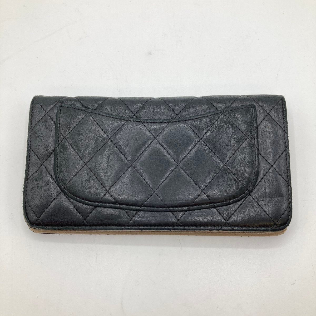 Chanel Matelasse Long Wallet Black