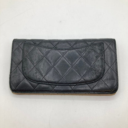 Chanel Matelasse Long Wallet Black