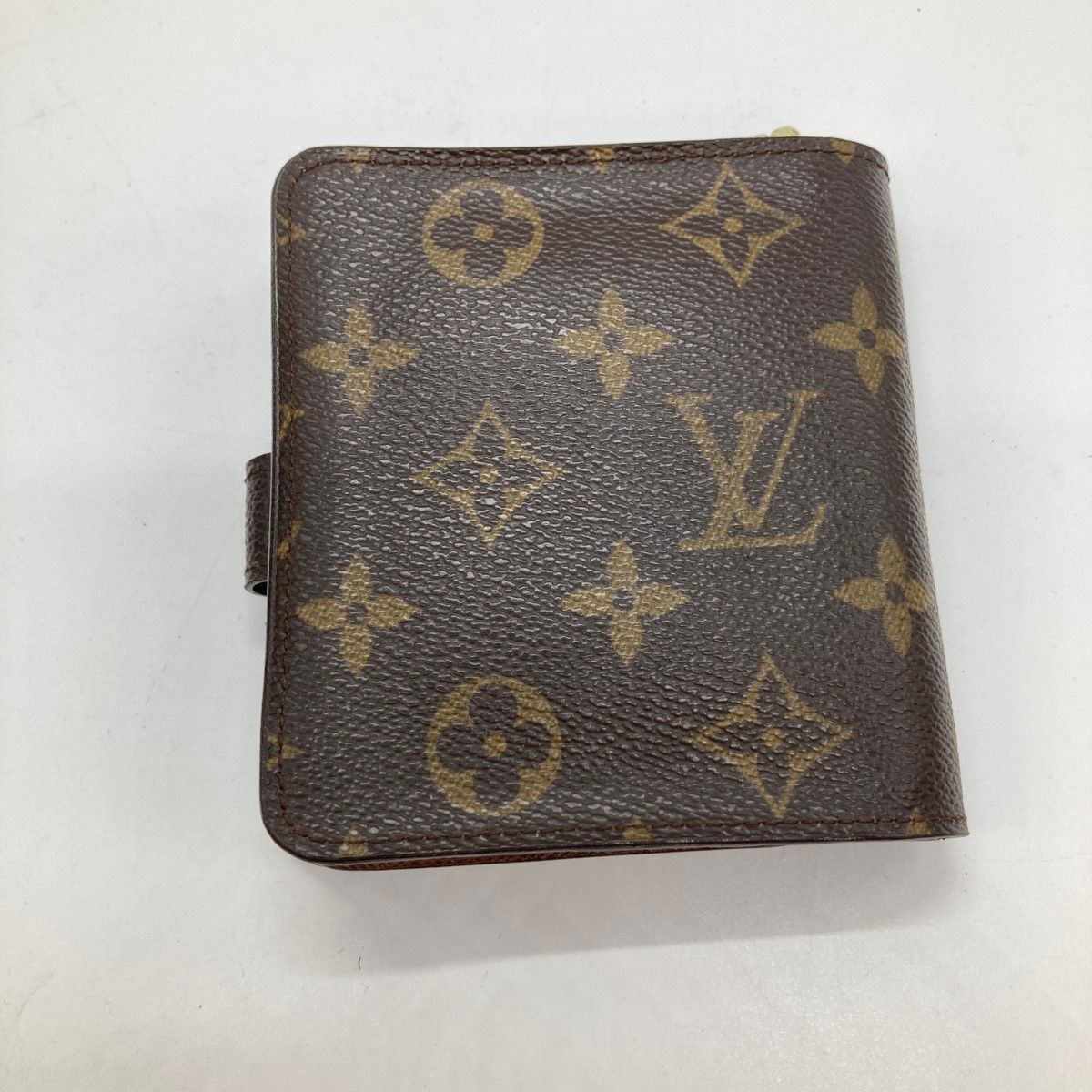 Louis Vuitton Monogram Compact Zip Bifold Wallet Wallet M61667 Brown