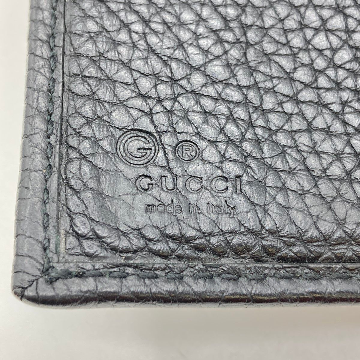 Gucci Soho Trifold Wallet GG Mark 598207 Black Shape Softening Yes