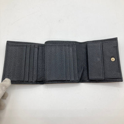 Gucci Soho Trifold Wallet GG Mark 598207 Black Shape Softening Yes