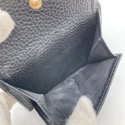 Gucci Soho Trifold Wallet GG Mark 598207 Black Shape Softening Yes