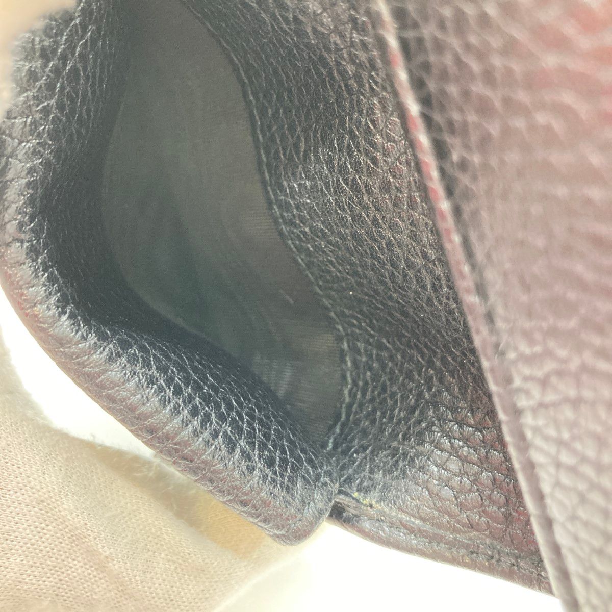 Gucci Soho Trifold Wallet GG Mark 598207 Black Shape Softening Yes