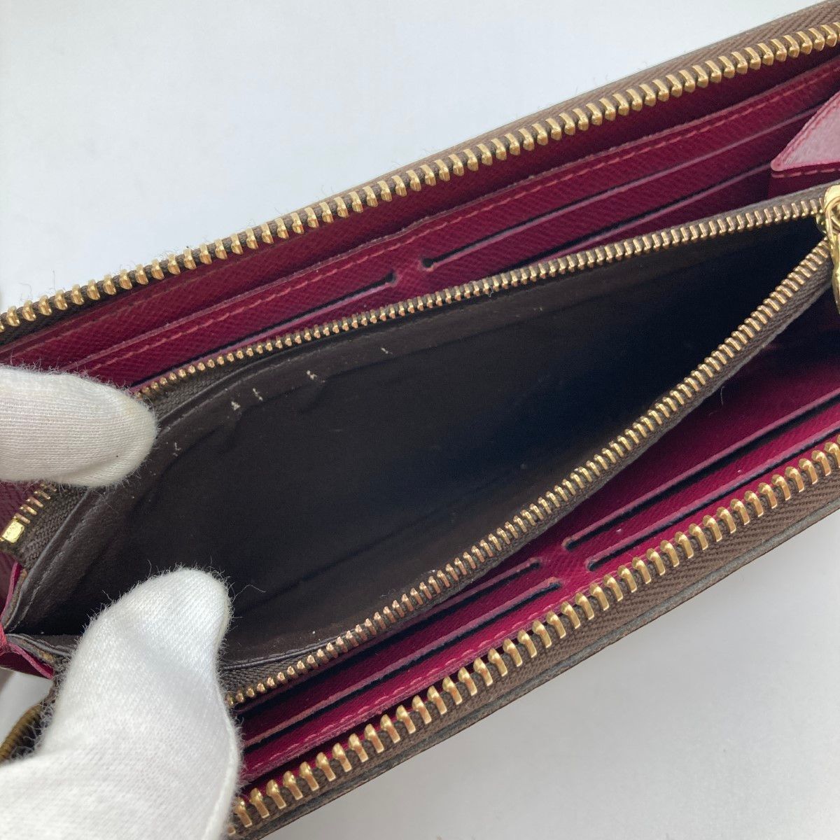 Louis Vuitton Monogram Portefeuille Clemence Long Wallet M60742 Fuchsia